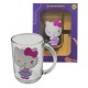 CANECA VERONA MODELO HELLO KITTY  300ML EM VIDRO REF: 10026536