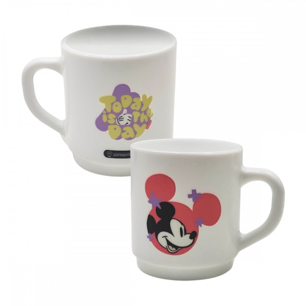 CANECA SNOW MODELO MICKEY MOUSE EM CERÂMICA 250ML REF: 10026539