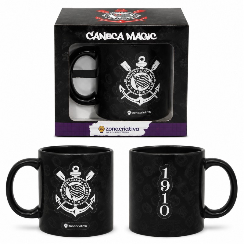 CANECA MAGIC DE CERÂMICA 350ML MODELO CORINTHIANS REF: 10026632
