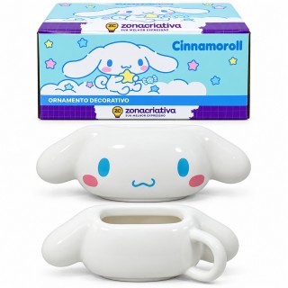 ORNAMENTO DECORATIVO DE CERÂMICA MODELO CINNAMOROLL REF: 10026692