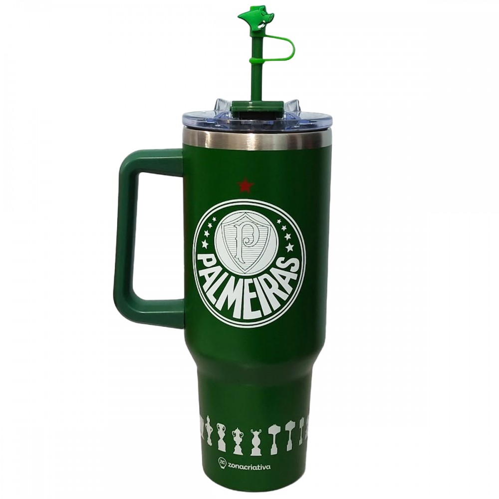 CANECÃO TUMBLER COM PINGENTE 1,15 LITROS MODELO PALMEIRAS REF: 10026723