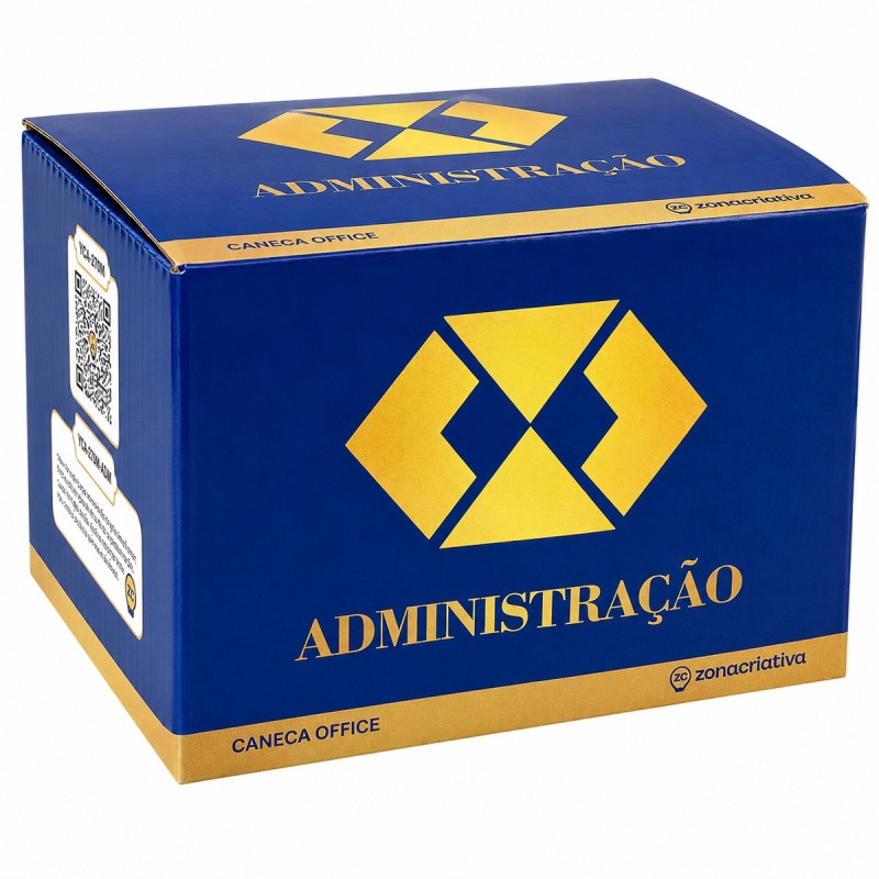 CANECA OFFICE DE CERÂMICA 500ML MODELO ADMINISTRAÇÃO REF: 10026854