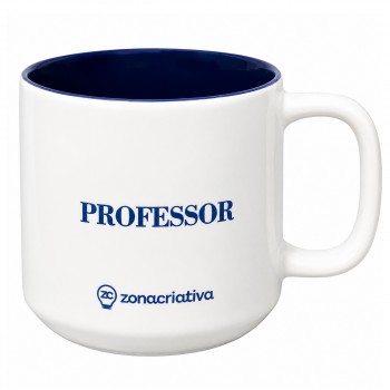 CANECA OFFICE DE CERÂMICA 500ML MODELO PROFESSOR REF: 10026861