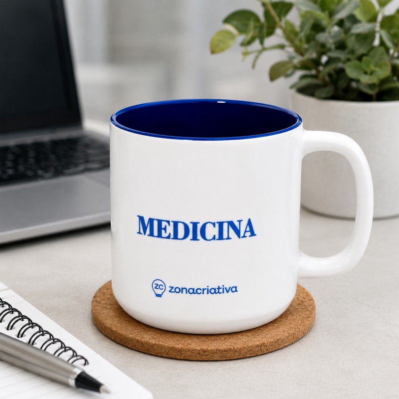 CANECA OFFICE DE CERÂMICA 500ML MODELO MEDICINA REF: 10026859