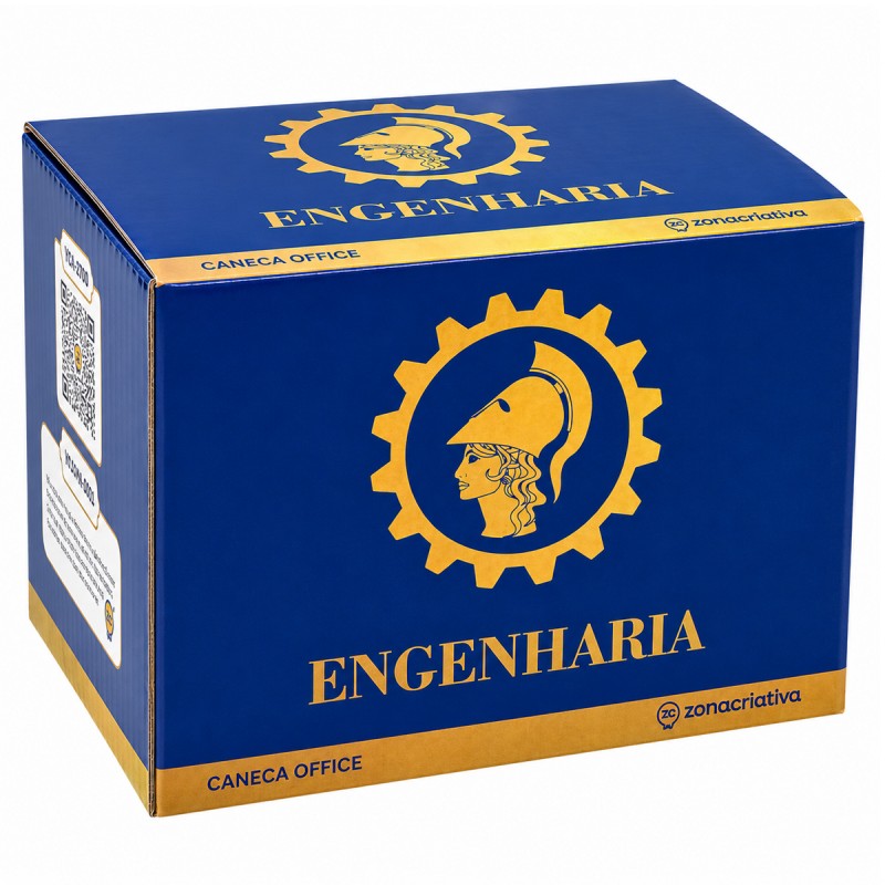 CANECA OFFICE DE CERÂMICA 500ML MODELO ENGENHARIA REF: 10026858