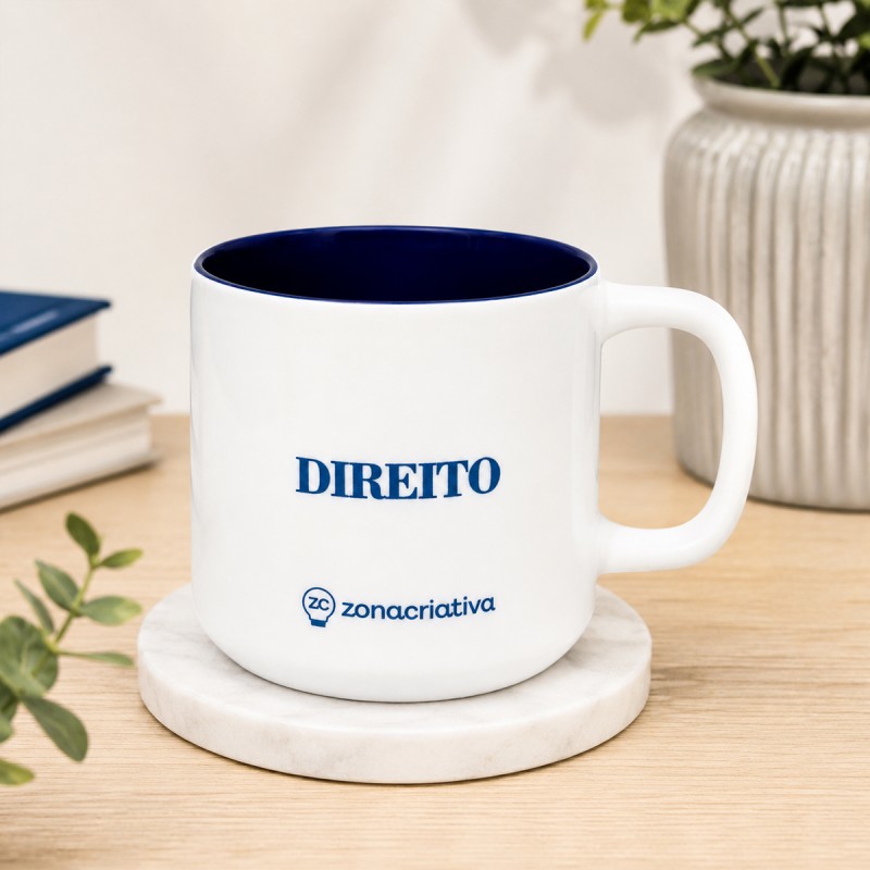 CANECA OFFICE DE CERÂMICA 500ML MODELO DIREITO REF: 10026856