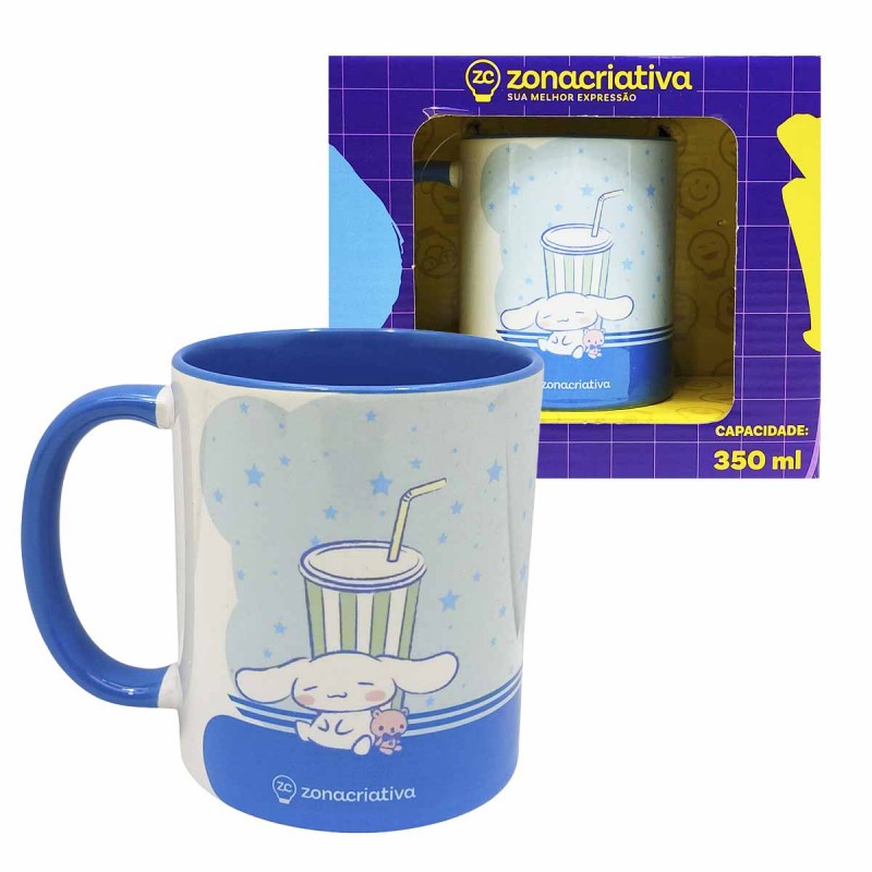 CANECA POP 350ML CINNAMOROLL DRINK DE CERÂMICA REF:10026865 CANECA POP 350ML CINNAMOROLL DRINK DE CERÂMICA REF:10026865