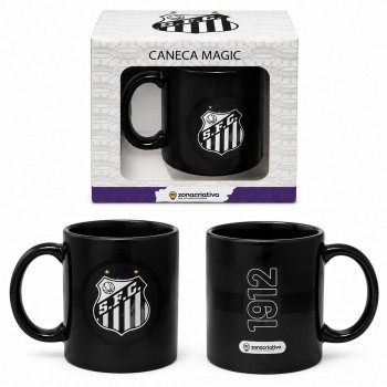 CANECA MAGIC DE CERÂMICA 350ML MODELO SANTOS REF: 10026869