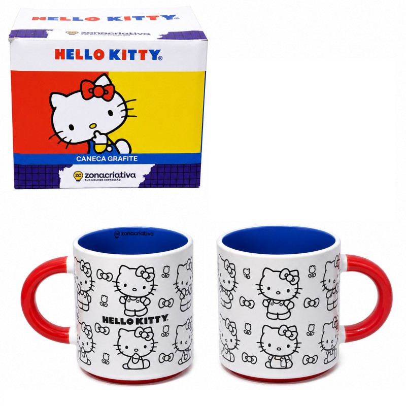 CANECA GRAFITE 500ML MODELO HELLO KITTY REF: 10026958
