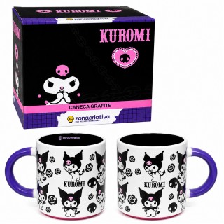 CANECA GRAFITE DE CERÂMICA 500ML MODELO KUROMI REF: 10026959