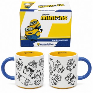 CANECA GRAFITE 500ML MODELO MINIONS REF: 10026961