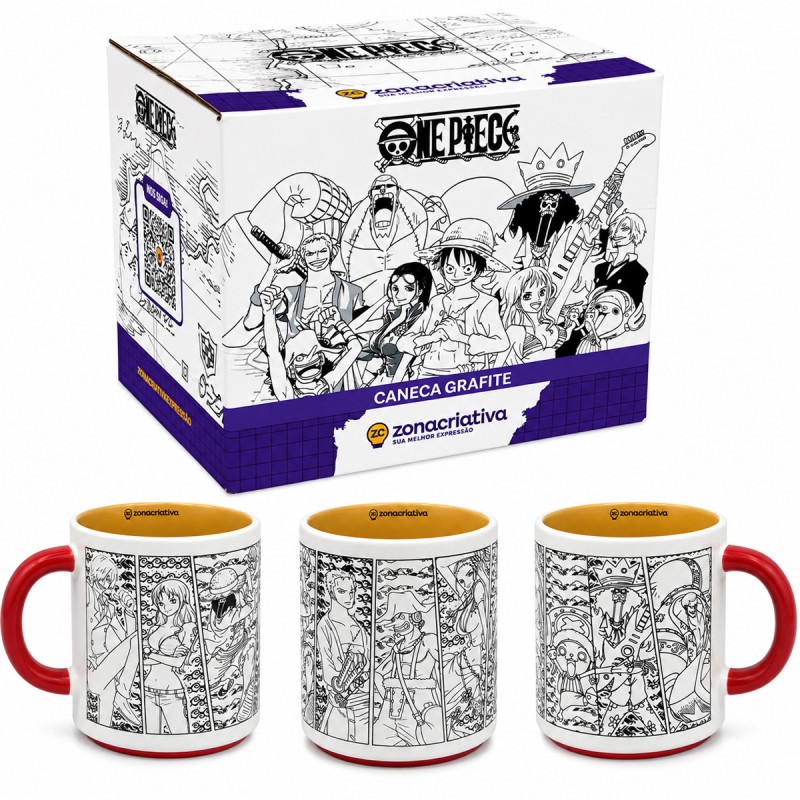CANECA DE CERÂMICA MODELO ONE PIECE 500ML REF: 10026974