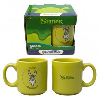 CANECA MINI TINA DE CERÂMICA 100ML MODELO BURRO REF: 10026992 CANECA MINI TINA DE CERÂMICA 100ML MODELO BURRO REF: 10026992