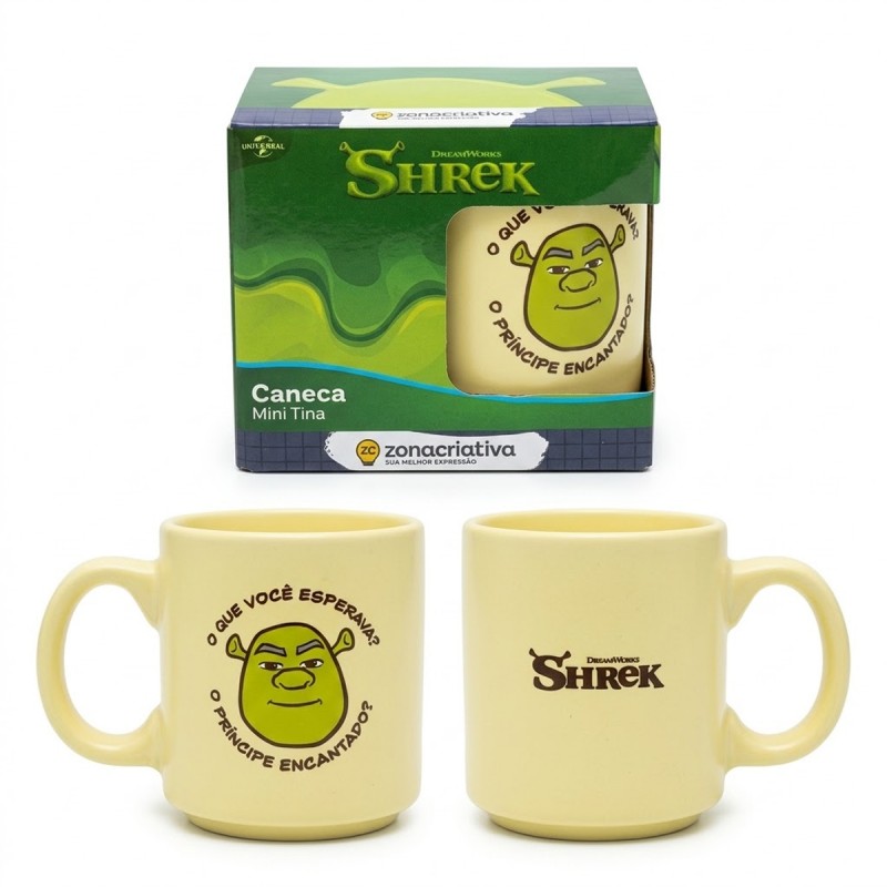 CANECA MINI TINA DE CERÂMICA 100ML MODELO SHREK REF: 10026993 CANECA MINI TINA DE CERÂMICA 100ML MODELO SHREK REF: 10026993