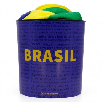KIT BALDE DE PLÁSTICO E MANTA DE POLIÉSTER MODELO BRASIL REF: 10140961