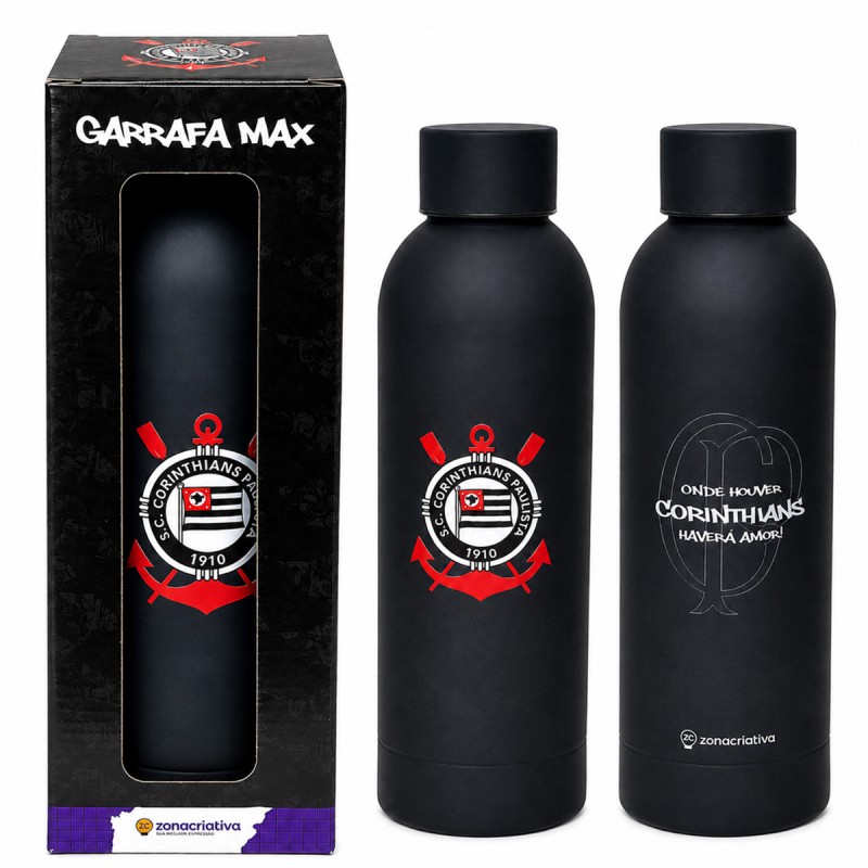 GARRAFA MAX 500ML MODELO CORINTHIANS REF: 10074918