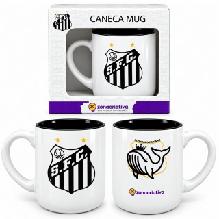 CANECA DE CERÂMICA 400ML MODELO SANTOS REF: 10027137
