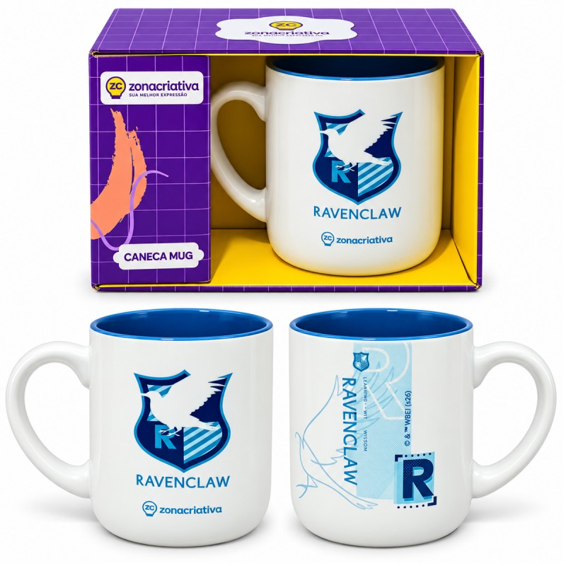CANECA DE CERÂMICA 400ML MODELO HARRY POTTER RAVENCLAW REF: 10027394 CANECA DE CERÂMICA 400ML MODELO HARRY POTTER RAVENCLAW REF: 10027394