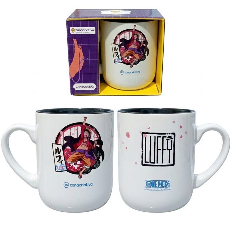 CANECA DE CERÂMICA 400ML ONE PIECE LUFFY REF: 10027399 CANECA DE CERÂMICA 400ML ONE PIECE LUFFY REF: 10027399