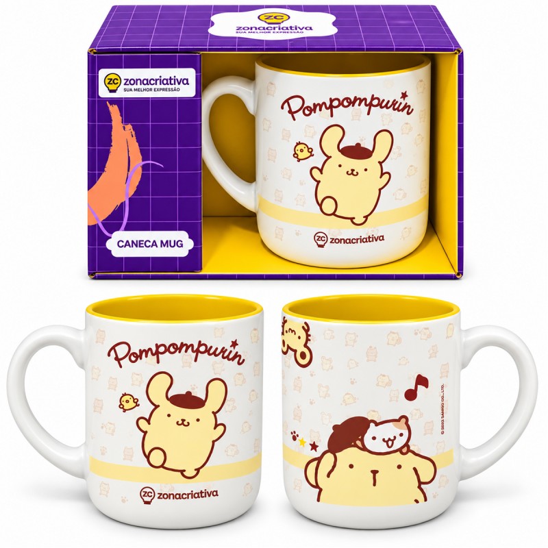 CANECA DE CERÂMICA 400ML MODELO POMPOMPURIM REF: 10027411 CANECA DE CERÂMICA 400ML MODELO POMPOMPURIM REF: 10027411
