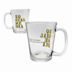 CANECA PROFISSÕES MODELO SOCIAL MEDIA EM VIDRO 300ML  REF: 38412 CANECA PROFISSÕES MODELO SOCIAL MEDIA EM VIDRO 300ML  REF: 38412