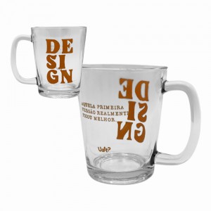 CANECA PROFISSÕES MODELO DESIGN EM VIDRO 300ML  REF: 38413 CANECA PROFISSÕES MODELO DESIGN EM VIDRO 300ML  REF: 38413
