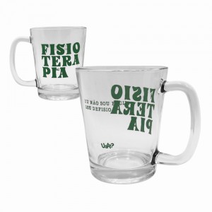 CANECA PROFISSÕES MODELO FISIOTERAPIA EM VIDRO 300ML  REF: 38421 CANECA PROFISSÕES MODELO FISIOTERAPIA EM VIDRO 300ML  REF: 38421
