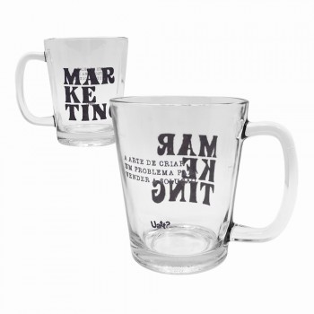 CANECA PROFISSÕES MODELO MARKETING EM VIDRO 300ML REF: 38422 CANECA PROFISSÕES MODELO MARKETING EM VIDRO 300ML REF: 38422