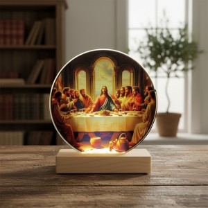 LUMINÁRIA EM VIDRO COM BASE DE MADEIRA REF: DT2770 LUMINÁRIA EM VIDRO COM BASE DE MADEIRA REF: DT2770