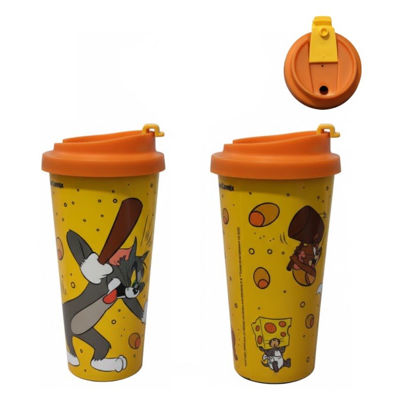 COPO VIAGEM STAR TOM E JERRY 500ML DE PLÁSTICO REF: 186399999 COPO VIAGEM STAR TOM E JERRY 500ML DE PLÁSTICO REF: 186399999