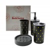CONJUNTO PARA BANHEIRO COM 4 PEÇAS EM PLÁSTICO  REF: MP-80T
