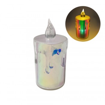 LUMINÁRIA LED MODELO VELA EM PLÁSTICO 8CM  REF: SK-003G