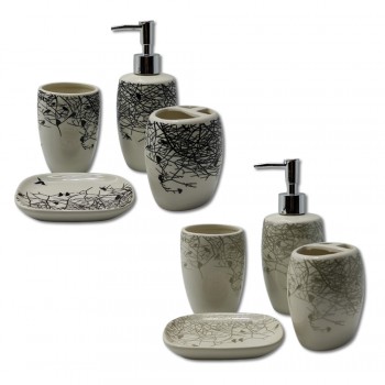 CONJUNTO PARA BANHEIRO COM 4 PEÇAS EM PORCELANA REF: DW29806-39 CONJUNTO PARA BANHEIRO COM 4 PEÇAS EM PORCELANA REF: DW29806-39