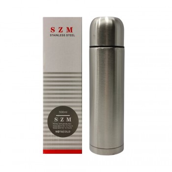GARRAFA TÉRMICA 500ML EM INOX  REF: SZ8602