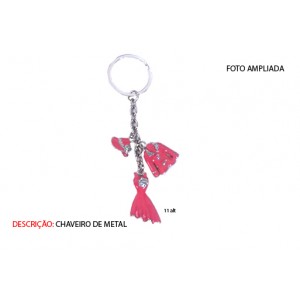 CHAVEIRO EM METAL. TAM:15x6x2CM CHAVEIRO EM METAL. TAM:15x6x2CM