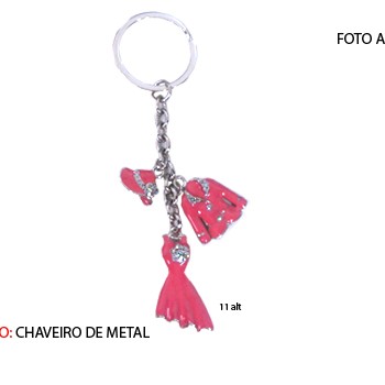 CHAVEIRO EM METAL. TAM:15x6x2CM