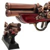 ISQUEIRO MAÇARICO DECORATIVO MODELO ARMA DE METAL E SUPORTE DE PLÁSTICO REF: FL1800