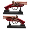 ISQUEIRO MAÇARICO DECORATIVO MODELO ARMA DE METAL E SUPORTE DE PLÁSTICO REF: FL1800