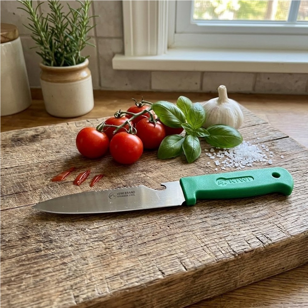 FACA DE METAL COM CABO E CAPA DE PLÁSTICO REF: 30640