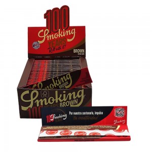 CAIXA DE SEDA SMOKING BROWN COM 50 UNIDADE E 33 FOLHAS DE PAPEL REF: CI-SMK-021A CAIXA DE SEDA SMOKING BROWN COM 50 UNIDADE E 33 FOLHAS DE PAPEL REF: CI-SMK-021A