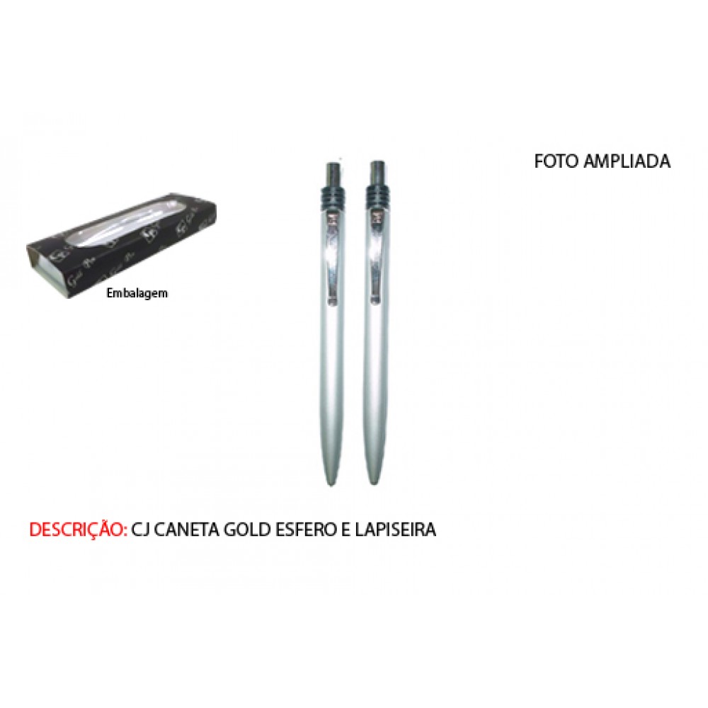 CANETA E LAPISEIRA. TAM: 17.4X6.3X2.3CM
