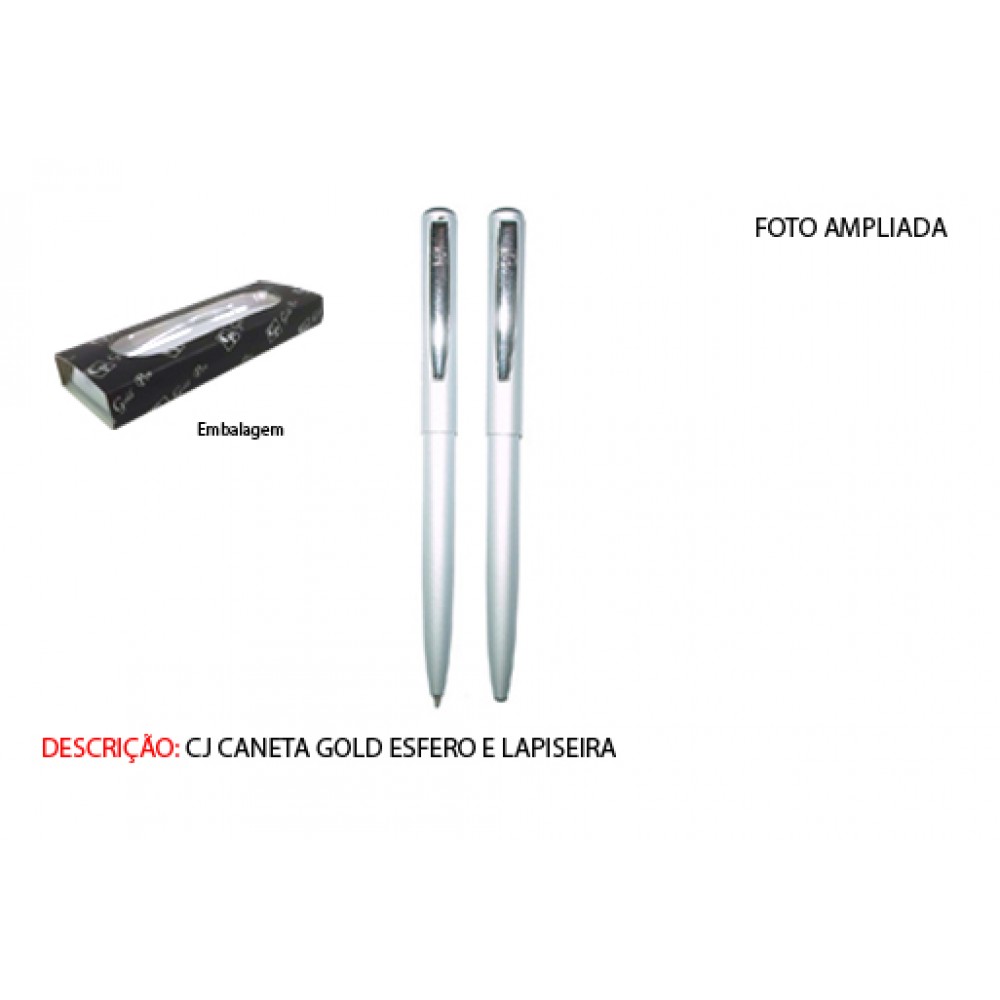 CANETA E LAPISEIRA. TAM: 17.4X6.3X2.3CM