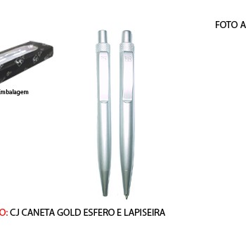 CANETA E LAPISEIRA. TAM: 17.4X6.3X2.3CM