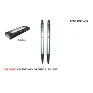 CANETA E LAPISEIRA. TAM: 17.4X6.3X2.3CM