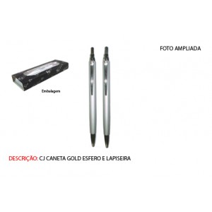 CANETA E LAPISEIRA. TAM: 17.4X6.3X2.3CM