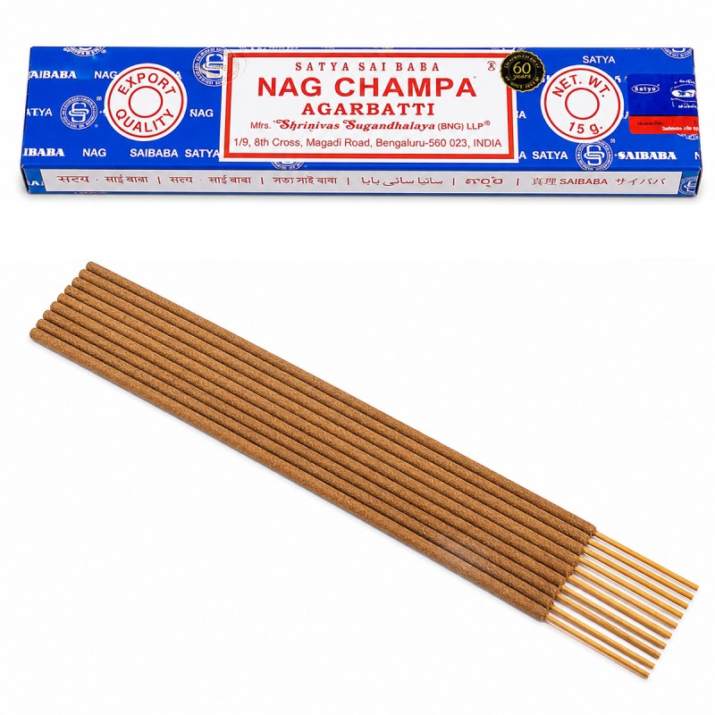 INCENSO SATYA SAI BABA NAG CHAMPA COM 14 VARETAS REF: 405C
