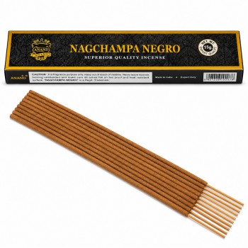 INCENSO ANAND BLACK NAGCHAMPA COM 10 VARETAS REF: 305C INCENSO ANAND BLACK NAGCHAMPA COM 10 VARETAS REF: 305C