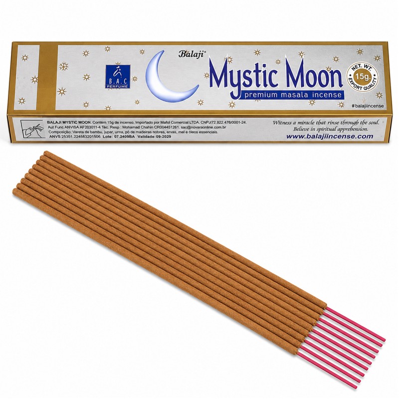 INCENSO BALAJI MYSTIC MOON COM 13 VARETAS REF: 473C