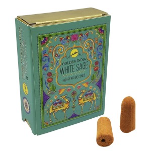 INCENSO CONE GOLDEN WHITE SAGE REF: 4698