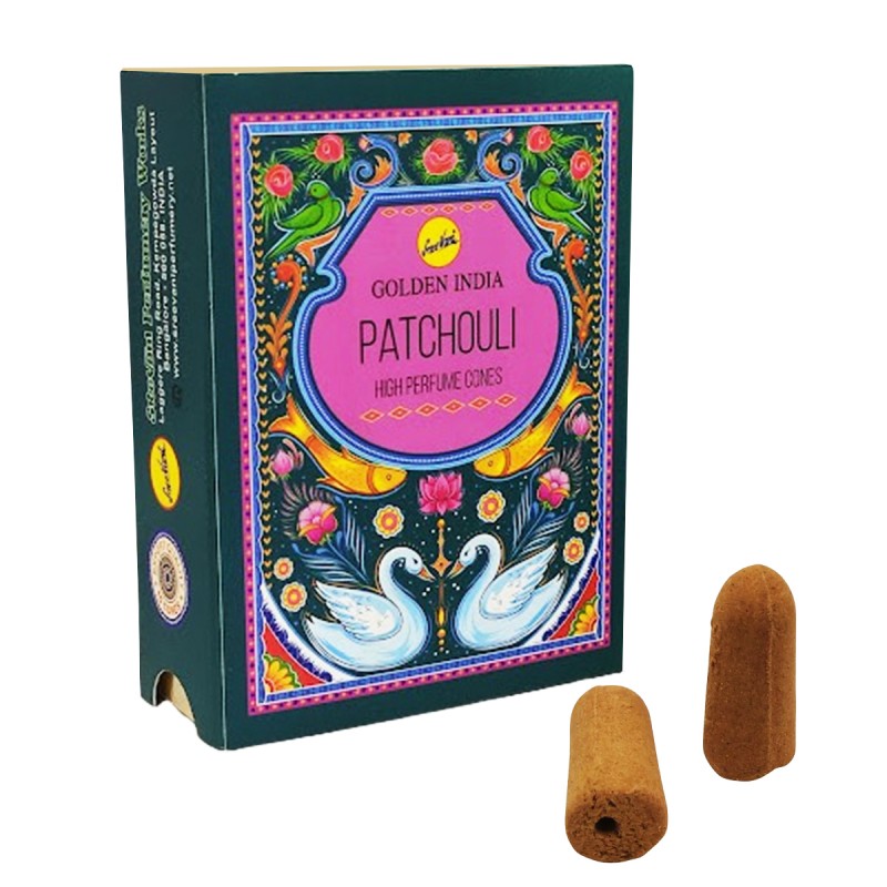 INCENSO CONE GOLDEN INDIA PATCHOULI REF: 4773 INCENSO CONE GOLDEN INDIA PATCHOULI REF: 4773